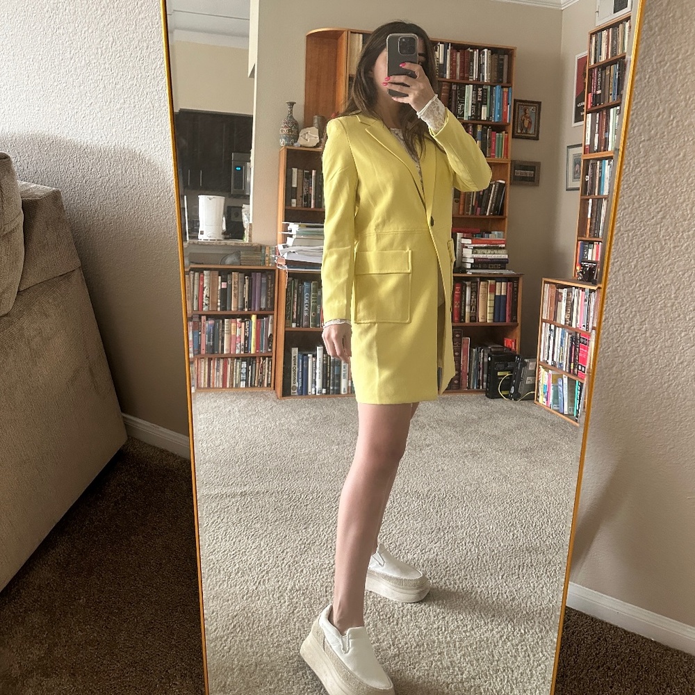 Yellow Long Coat/Jacket